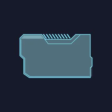 Element hud frame cartoon vector illustration 스톡 일러스트
