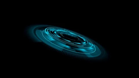 Element for the HUD interface. HUD UI for business app. hologram Stock Footage 77660372