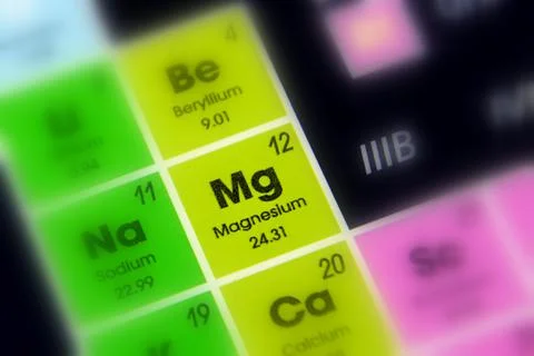 Element Magnesium, Mg Stock Photos