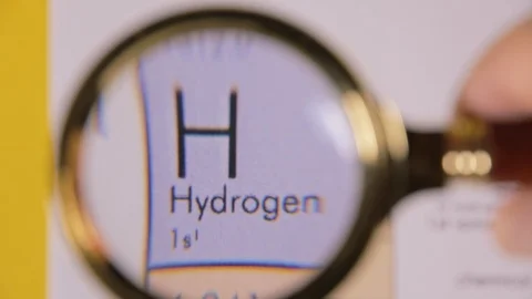 Element magnify H hydrogen Stock-Footage 92229261