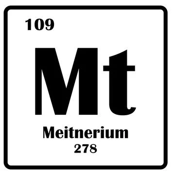 Element Meitnerium icon イラスト素材
