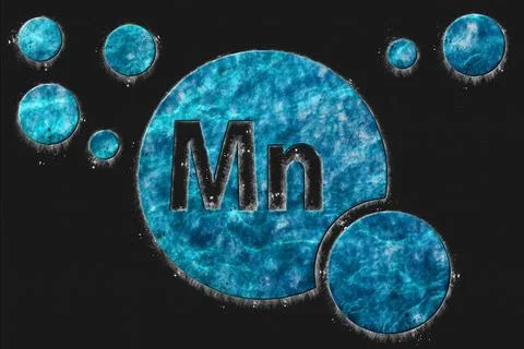 Element Mn Manganese,Mineral Vitamin complex dietary supplement Stock Illustration
