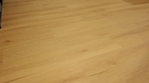 Element of the modern home Interior, installed of new wooden floor. Close up Stock Footage 335966070