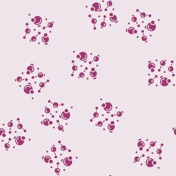Element molecular structure glyph seamless pattern Illustrazione stock