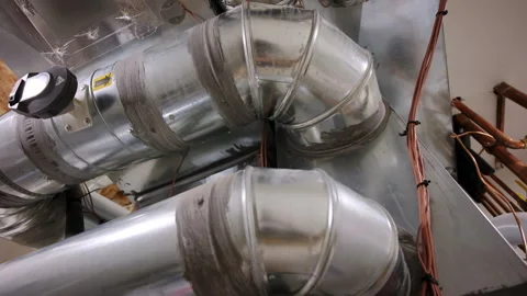 Element of Mounted HVAC system air conditioner return and heating system in Stock Footage 295970193