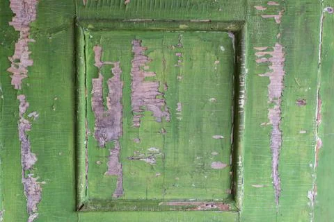 Element of old wooden painted door Stock Photos
