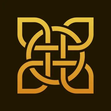 Element of Scandinavian or Celtic pattern Stock Illustration