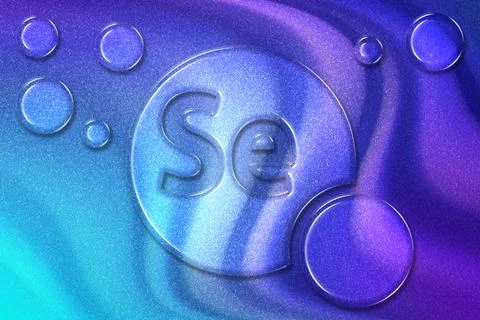 Element Se Selenium, Mineral Vitamin complex dietary supplement Stock Illustration