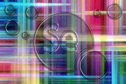 Element Se Selenium, Mineral Vitamin complex dietary supplement Stock Illustration