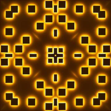 Element of seamless pattern, handkerchief, tile - golden lights, light. Stock Photos