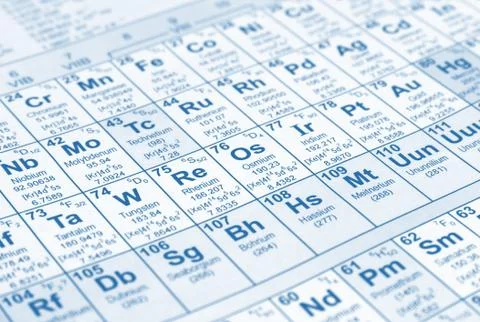 Element table blue Stock Photos