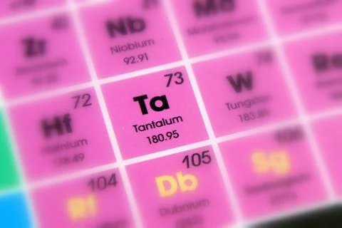 Element Tantalum, Ta Stock Photos