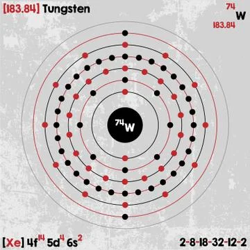 Element of Tungsten Stock Illustration