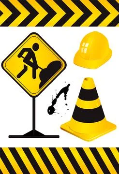 Element Under Construction Stock Illustration