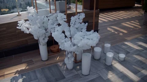 Element of wedding decor. Stock Footage 293224857