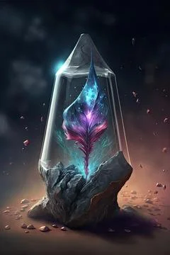 Elemental essence shard Stock Illustration