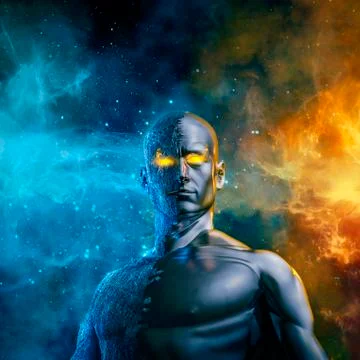 Elemental galactic hero 스톡 일러스트