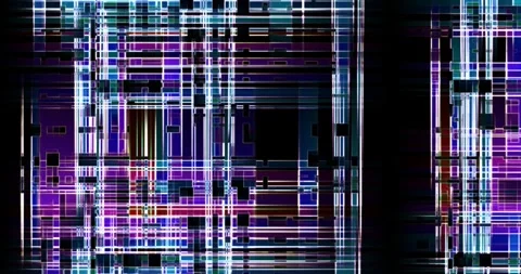 Elemental Glitch Art Loop: Nature-Inspired Visuals for Creative Projects Stock Footage 291591738