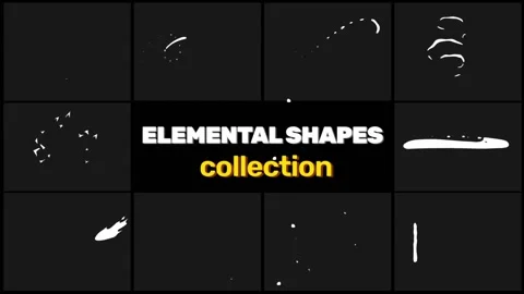 Elemental Shapes Pack Stock After Effects