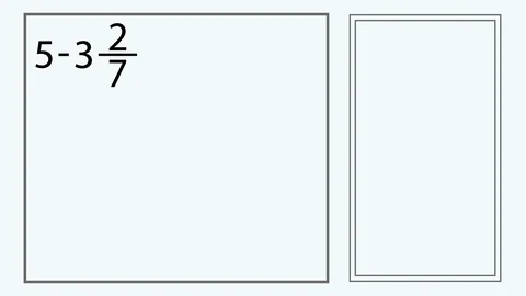 Elementary mathematics animation, a visual demonstration of the addition of two Stock Footage 128130411