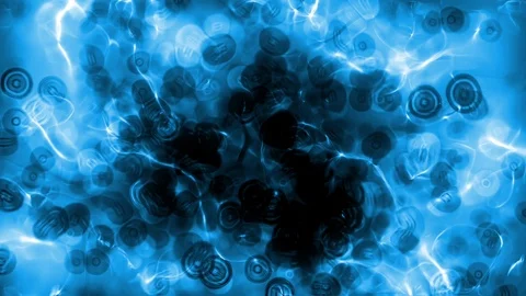 Elementary particle motions in microscopic scale 库存影片 91673717