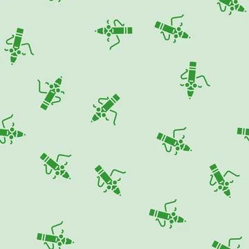 Elementary pen character glyph seamless pattern Illustrazione stock