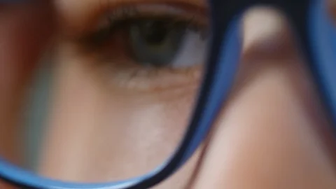 Elementary School Boy Taking off Eyeglasses Video stock 103532028