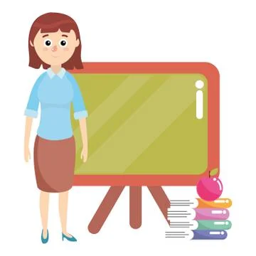 Elementary school cartoon Stock Illustration