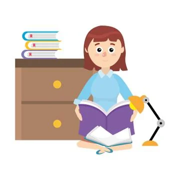 Elementary school cartoon Stock Illustration