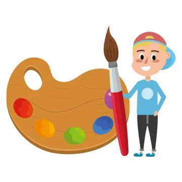 Elementary school cartoon Stock Illustration