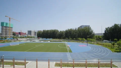 Elementary school stadium under construction 動画素材 274209461