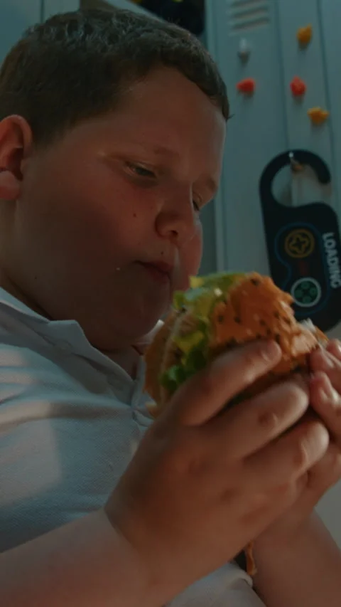 Elementary School Student Taking Time to Enjoy Packed Sandwich before Returning Stock Footage 342030592