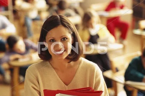 Elementary school teacher Stock Photos