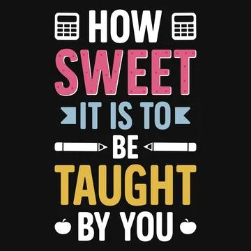 Elementary school teachings typography tshirt design  Stock Illustration