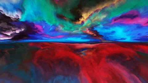 Elements of Abstract Landscape 스톡 일러스트