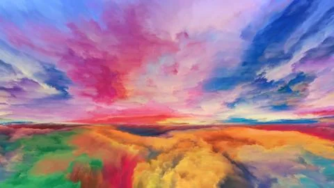 Elements of Abstract Landscape 무료 스톡 일러스트