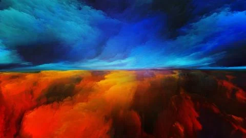 Elements of Abstract Landscape イラスト素材