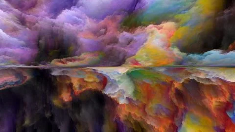 Elements of Abstract Landscape 스톡 일러스트