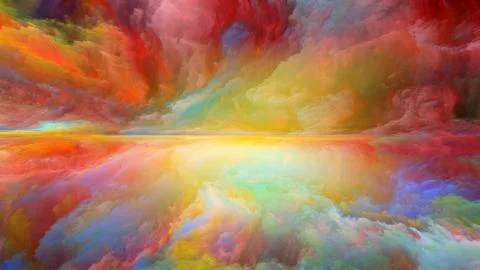 Elements of Abstract Landscape Stock Illustration