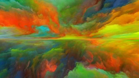 Elements of Abstract Landscape 스톡 일러스트