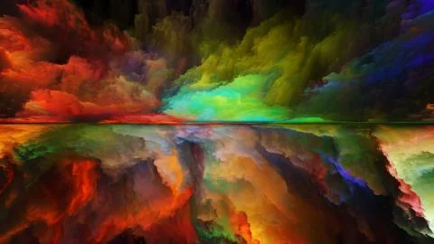 Elements of Abstract Landscape 스톡 일러스트