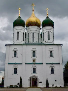 Elements of ancient architecture of the Kolomna Kremlin Stock Photos