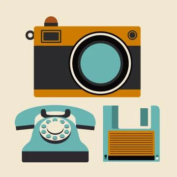 Elements of ancient times isolated icon design Stock Illustration