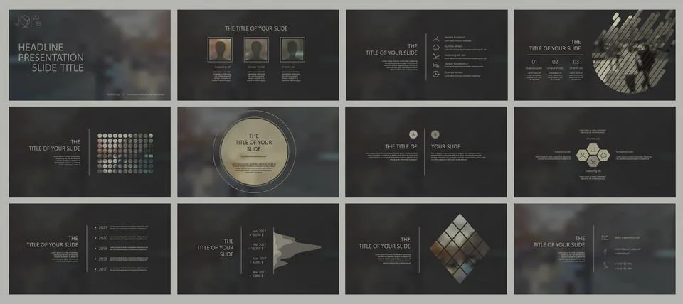 Elements for and presentation templates. Illustrazione stock