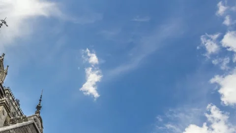 Elements of architecture in the Gothic style. Stock Footage 153931530