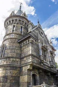 Elements of architecture in the Gothic style Stock Photos