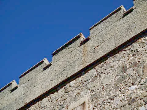 Elements of architecture of the Vorontsov Palace, Alupka Stock Photos