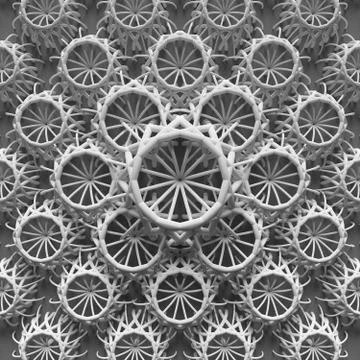 Elements are forming a design with repeating ornaments Stock Illustration