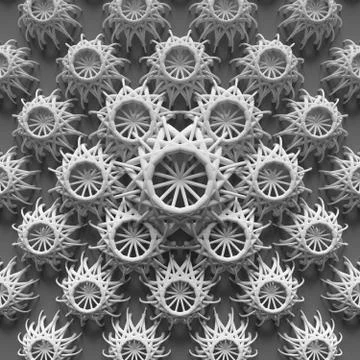 Elements are forming a design with repeating ornaments Stock Illustration