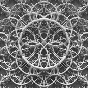 Elements are forming a design with repeating ornaments Stock Illustration